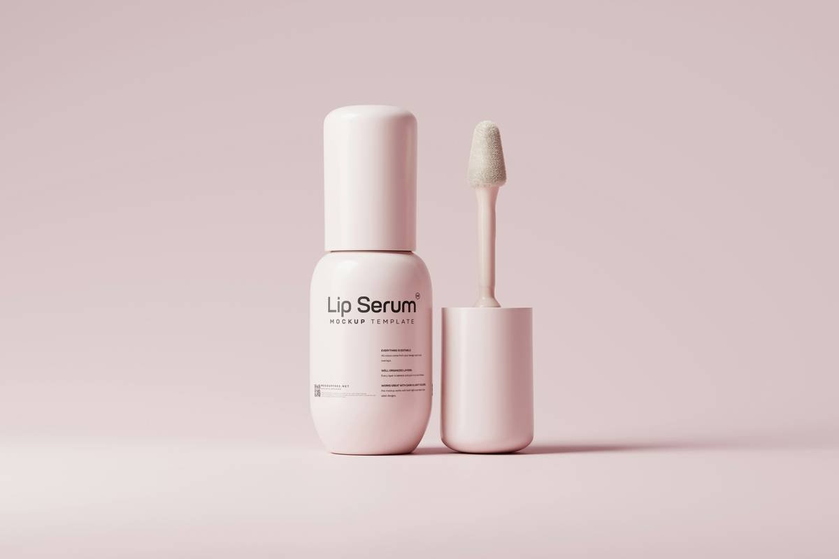Infographic comparing irritating plumper ingredients (menthol, cinnamon) vs. nourishing lip volume serum ingredients (hyaluronic acid, peptides, ceramides)